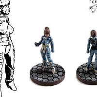 Alexandra Pryce, 28mm Miniature - Thumbnail 2