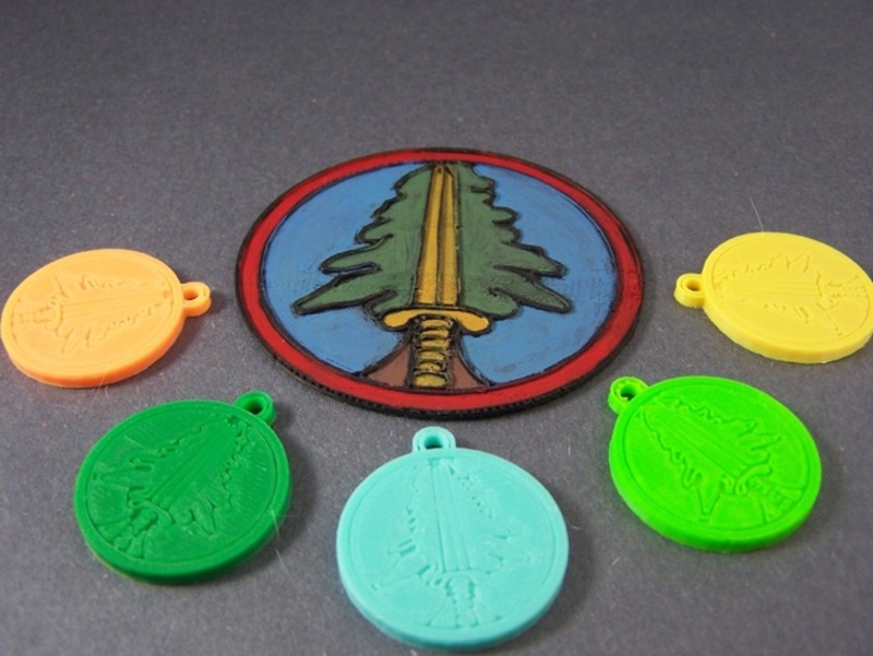 Bookhouse Boys Badge Keychain