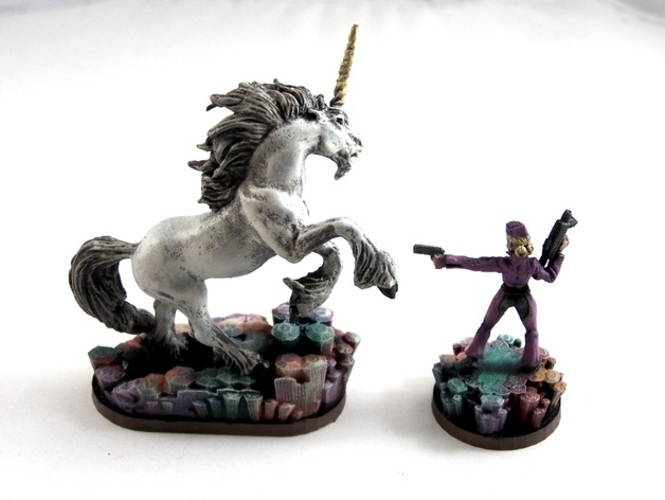 Magic Crystal 28mm Scale Miniature Bases