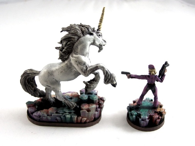 Magic Crystal 28mm Scale Miniature Bases