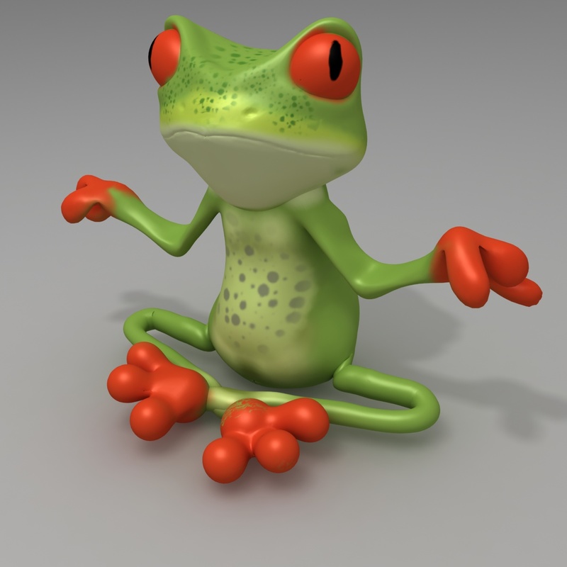 Relax Frog Figurine