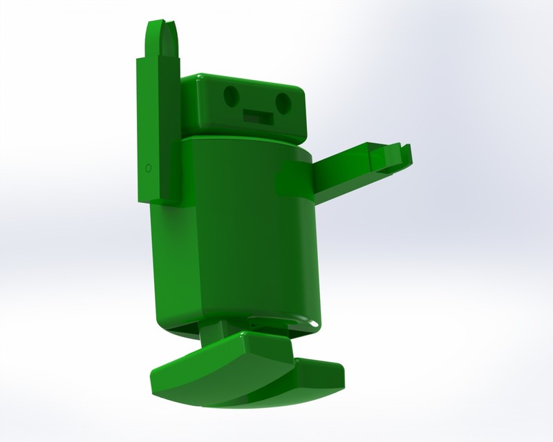 Walkabot - Gravity Powered Ramp Walking Robot - Parts Plated