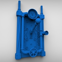 SteamPunked Lightswitch Cover with lever - Thumbnail 2