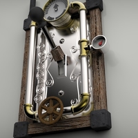 SteamPunked Lightswitch Cover with lever - Thumbnail 3