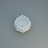 GEOMETRIC PLANTER POT – MODERN FACETED DESIGN - Thumbnail 4