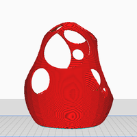 MODERN HANGING POT WITH ORGANIC OPENINGS - Thumbnail 4