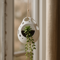 MODERN HANGING POT WITH ORGANIC OPENINGS - Thumbnail 6