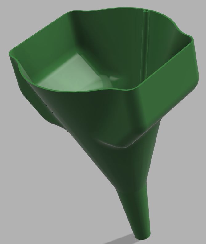 Automotive big mouth oil fill funnel and adapters