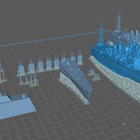 IJN Takao Heavy Cruiser 1/700 Scale – Static 3D Model for SLA Resin Printing Ready Printable - Thumbnail 5