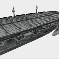 IJN Shinano Aircraft Carrier 1/700 & 1/2000 Scale – Static 3D Model for SLA Resin Printing Ready Printable - Thumbnail 4