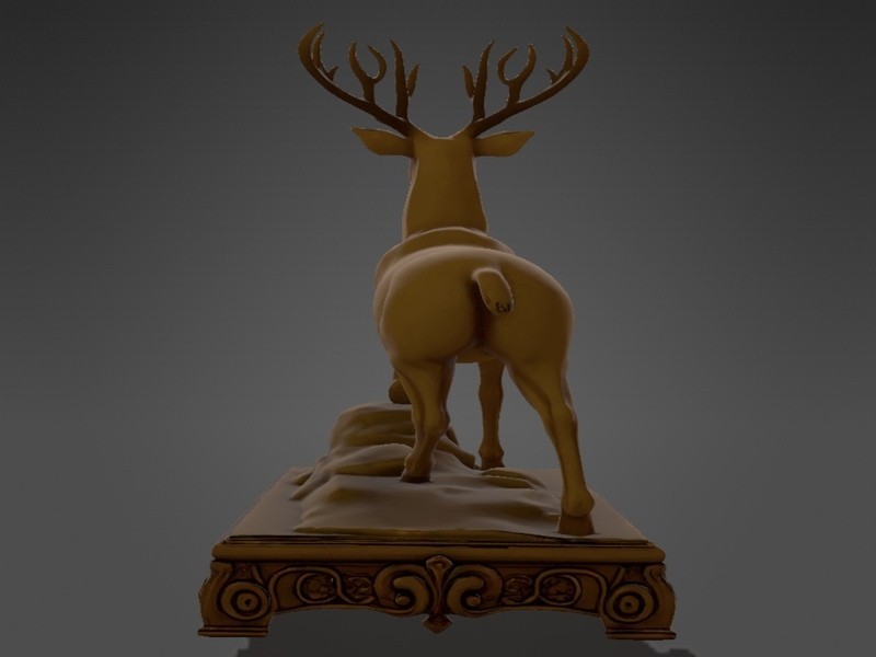 Golden Stag of Regal Majesty