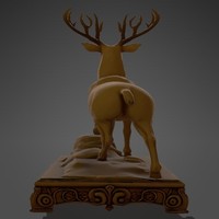 Golden Stag of Regal Majesty - Thumbnail 1
