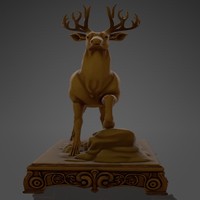 Golden Stag of Regal Majesty - Thumbnail 3