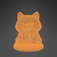 Cute Shiba Inu Dog 3D Model – Cartoon Style Collectible Figurine - Thumbnail 8