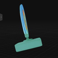 Abstract Neon Spiral Sculpture on Minimal Base – Modern 3D Art Object - Thumbnail 5