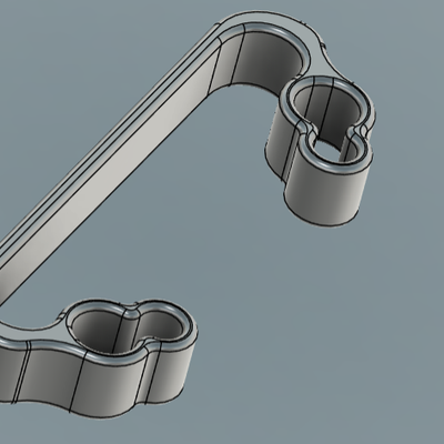 Tamiya TT-02, TT-02R rear handle