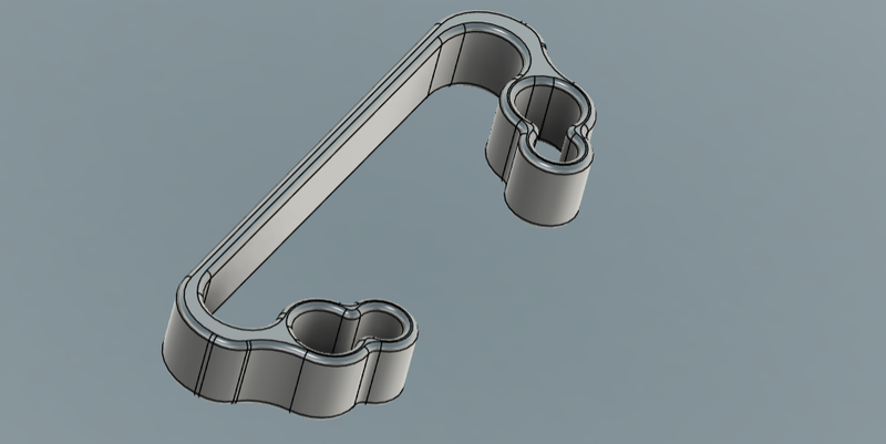Tamiya TT-02, TT-02R rear handle