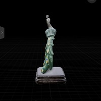 Emerald Majesty – Royal Peacock Sculpture - Thumbnail 5