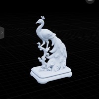 Emerald Majesty – Royal Peacock Sculpture - Thumbnail 7