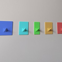Hooks for Adhesive Wall Mounting - Thumbnail 3