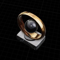 Luxury Golden Orbit Sculpture - Thumbnail 5