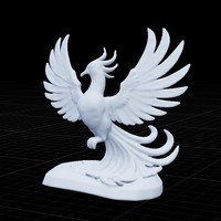 Golden Crystal Phoenix Sculpture - Thumbnail 7