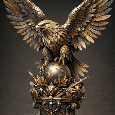 Majestic Eagle Guardian Statue