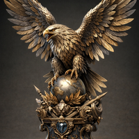 Majestic Eagle Guardian Statue - Thumbnail 1