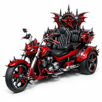 Luxury Gothic Devil Throne Trike Motorcycle - Thumbnail 1