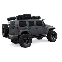 Heavy Duty Off-Road 4x4 SUV Jeep Expedition Vehicle 3D Model - Thumbnail 4