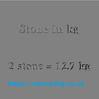 2 Stone in Kg - Thumbnail 2