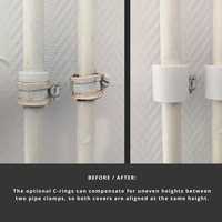 Cover for Pipe Clamp on Wall  (heating tube) - Thumbnail 1