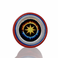 Futuristic Fire Core Yo-Yo – Metallic Red Energy Toy - Thumbnail 3