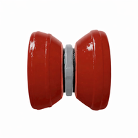 Futuristic Fire Core Yo-Yo – Metallic Red Energy Toy - Thumbnail 4