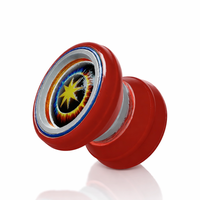 Futuristic Fire Core Yo-Yo – Metallic Red Energy Toy - Thumbnail 8
