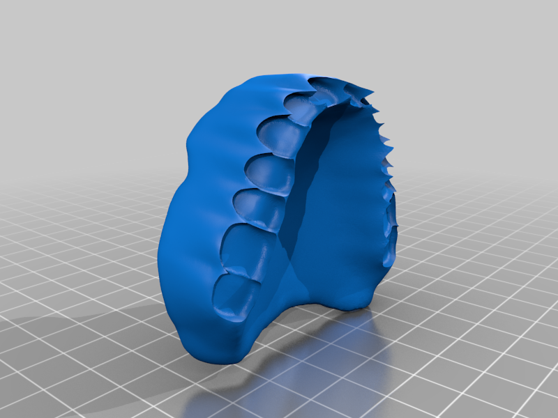 3D Rendering of a Complete Maxillary and Mandibular Denture Set