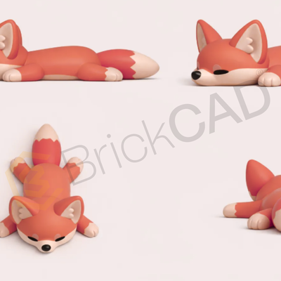 Cute Flexi Desert Fox Keychain