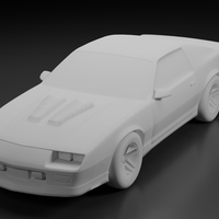 Chevrolet Camaro 1990 – Classic American Muscle Car STL File for 3D Printing - Thumbnail 4