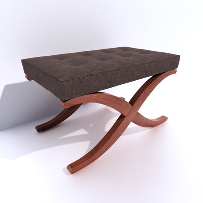 Cushioned Table 3D Model