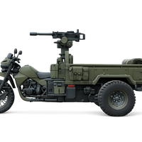 Military Tactical Trike Bike 3D Model - Thumbnail 3