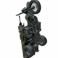 Military Tactical Trike Bike 3D Model - Thumbnail 8