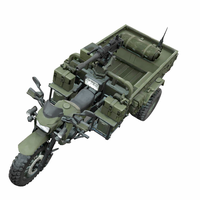 Military Tactical Trike Bike 3D Model - Thumbnail 9