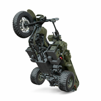 Military Tactical Trike Bike 3D Model - Thumbnail 10