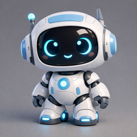 Cute Futuristic Robot Character - Thumbnail 1