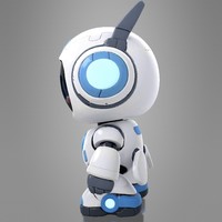 Cute Futuristic Robot Character - Thumbnail 5