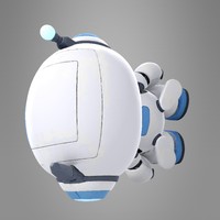 Cute Futuristic Robot Character - Thumbnail 7