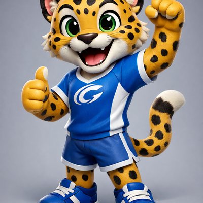 Cartoon Leopard Mascot