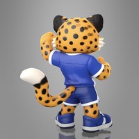 Cartoon Leopard Mascot - Thumbnail 4
