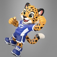Cartoon Leopard Mascot - Thumbnail 9