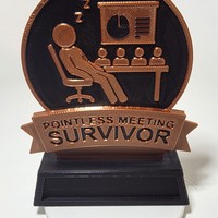Office desk decoration, pointless meeting survivor - Thumbnail 3